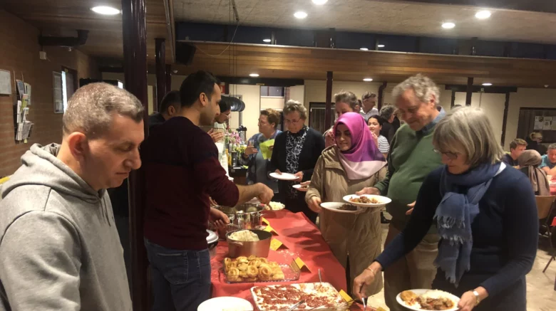 Iftar bij WVT in Bilthoven. Foto: Francesco Mascini